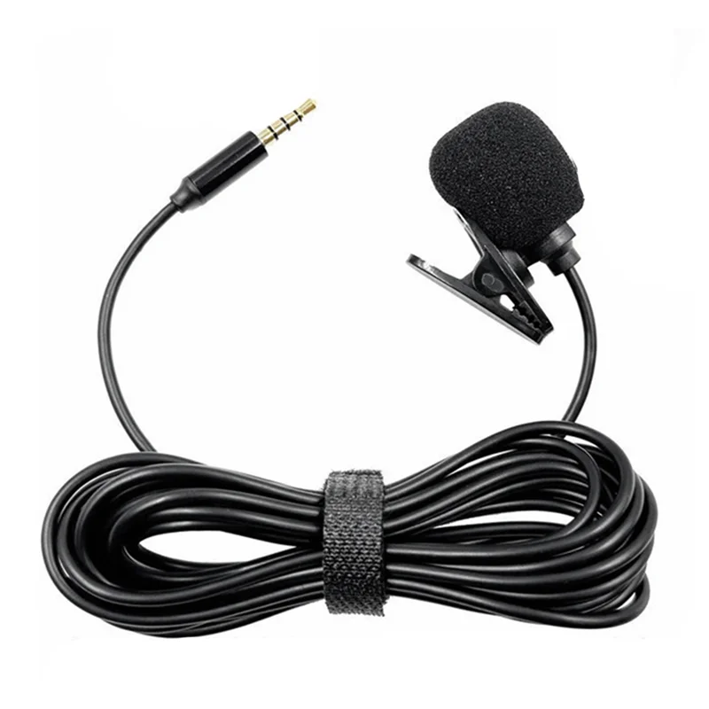 AAAEL-Lavalier Microphone Mic Stereo Audio Mini Wired Mic 3.5Mm Plug For Mobile Phone Tablet Laptop