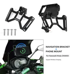 Smartphone-Halterung z sx für Kawasaki Ninjia Z1000Sx-Motorrad-Unterstützung Wireless Charger Telefon halter Navigations karte