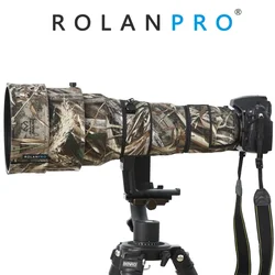 ROLANPRO Lens Clothing Camouflage Camera Coat Rain Cover for Nikon AF-S 400mm F2.8G ED VR Lens Protective Case Guns Sleeve
