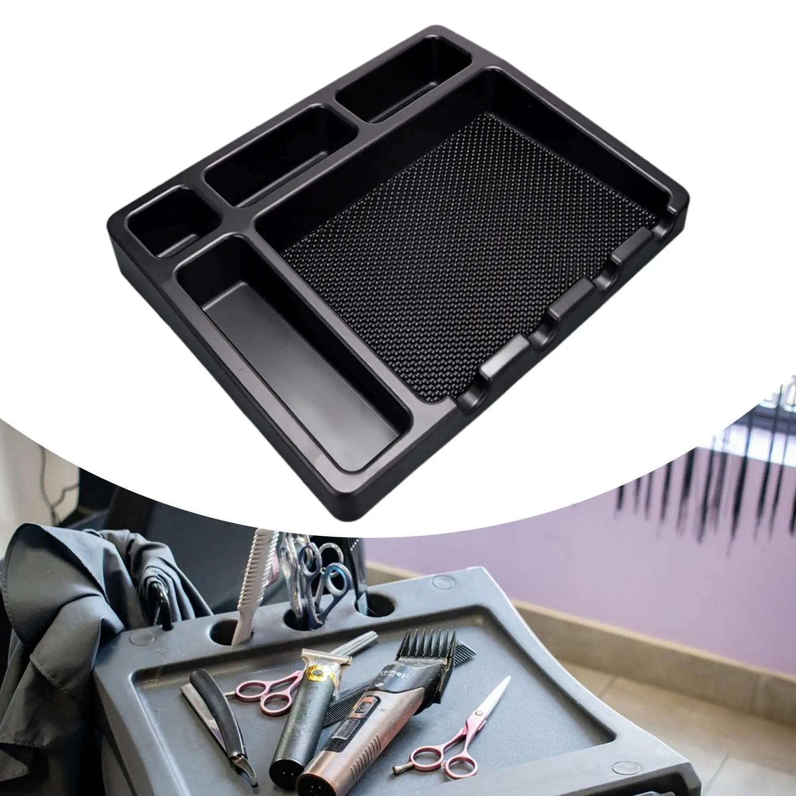 Лоток для парикмахерских инструментов, салонные инструменты для стрижки, аксессуары, аккуратный держатель для триммера для волос, коробка