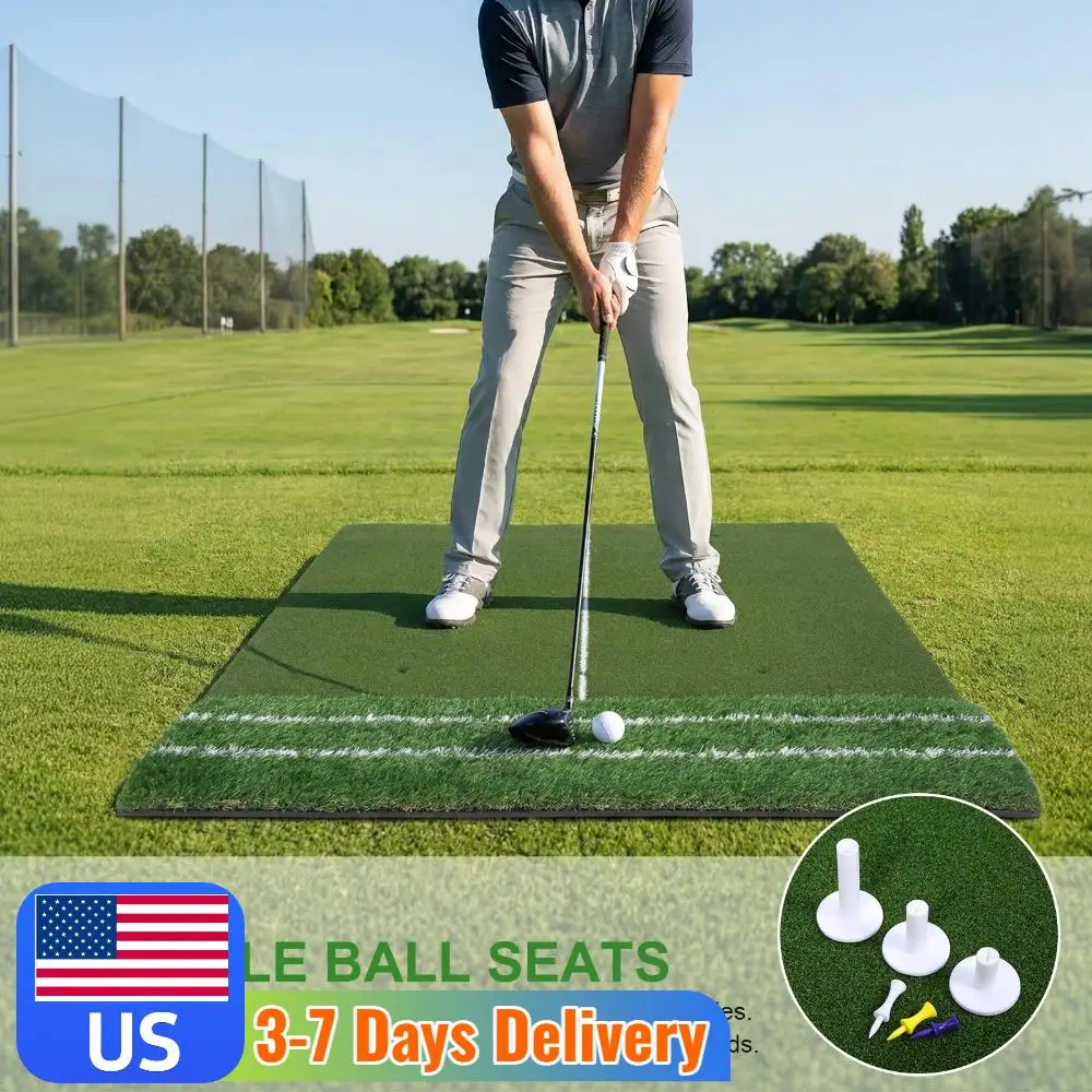 

Golf Putting Training Mat Thickening Golf Mats with 10mm EVA Foam 1.2x1.5m 11mm Short and 40mm Rough Grass for Backyard and Home