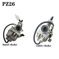 PZ26 26mm Hand Choke Carburetor Carb For Honda CB125 XL125S TRX250 TRX 250EX XR100 XR200 CG CB 125 150 cc ATV Quad Dirt Bike
