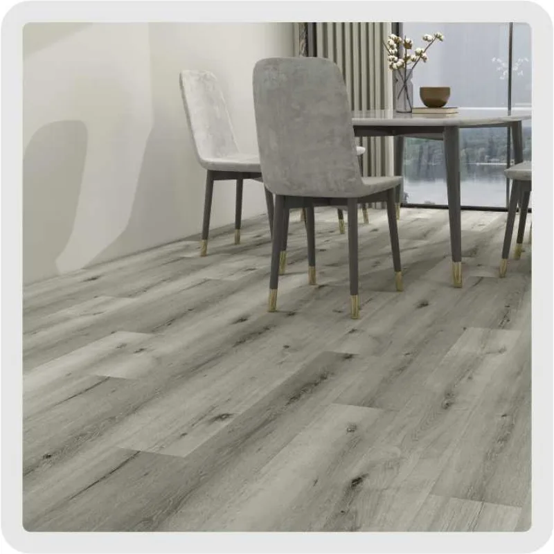 Customized version indoor parquet wood texture SPC floor grey brown scratch resistant hard core