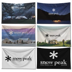 3x5 Ft Snows Peaks Flag Polyester Digital Printing Banner for Garage Wall Art Out Door Decoration With Brass Grommets