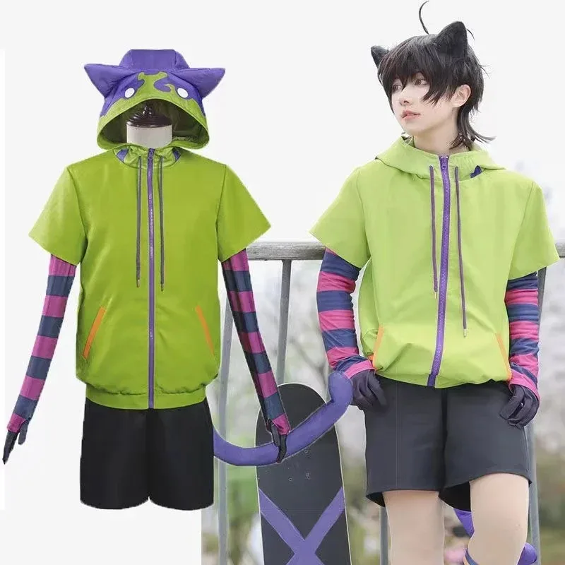 Disfraz de Anime SK8 The Infinity Miya Chinen, disfraz de Halloween para mujer, traje, peluca, fiesta, uniforme, ropa, Ged
