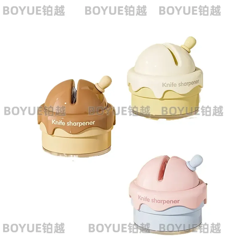 Suction Cup Knife Sharpener Household Kitchen Scissors Tool Multi Functional Fine Grinding Fast Professional Whetstone