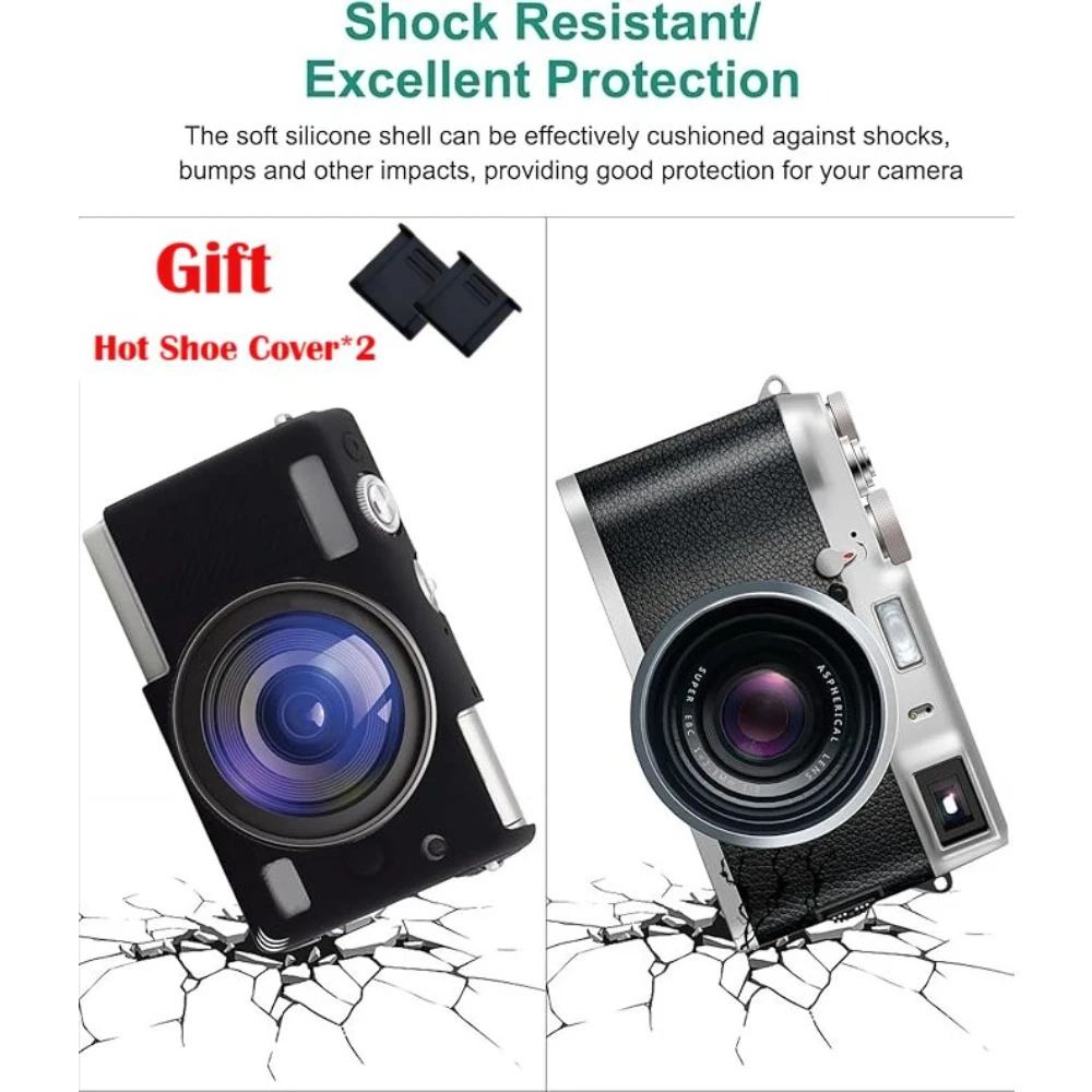 

For Canon EOS M100 Silicone Case Camera Soft rubber camera bag m100 Soft Rubber Sleeve + Hot Shoe Cover