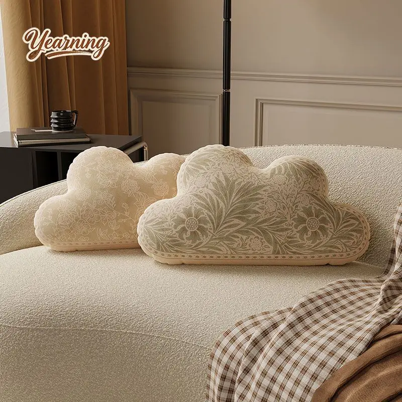 

Irregular Cloud Plush Pillow Luxury Aesthetic Cushion for Sofa Bedroom Study Tea Room Modern Home Decor Gift