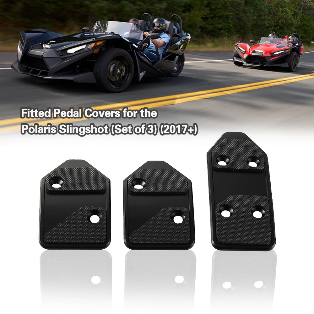

​3Pcs For Polaris Slingshot 2017+ Brake Pedal Non-Slip Aluminum Clutch Accelerate Pedals