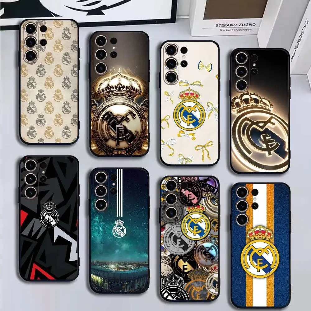 

r-Real Madrid-d Phone Case For SamsungS25,24,21,22,23,30,Ultra,20,Plus,Fe,Lite,Note,10,9,Soft Black Cover