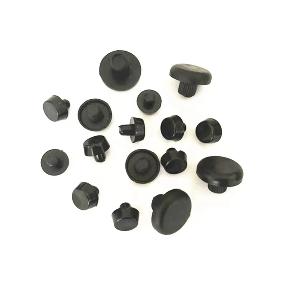 10/20/50Pcs 6Mm Zwart/Wit Plastic Boog Stoel Kruk Antislip Voeten Dragen-Slip Camber Crash Pad Footpads Gat Stekkers