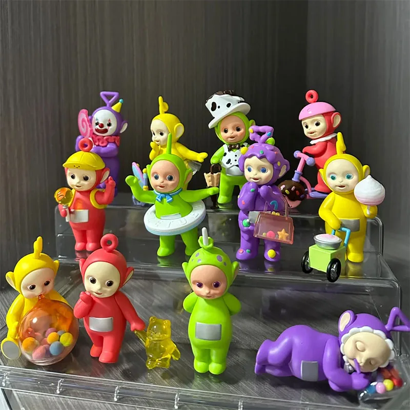 POP MART Teletubbies Fantasy Candy World Series Action Figures Toys Tinky Winky Dipsy Laa-Laa Po Anime Figure Dolls Kids Gifts