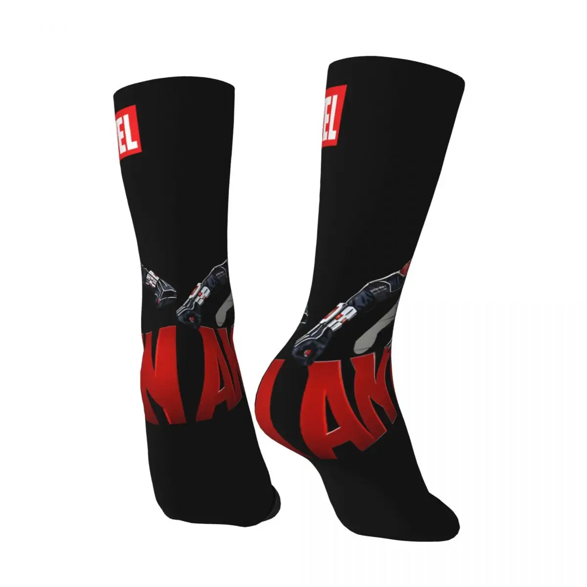 Funny Crazy Sock for Men Marvel Limited Edition Hip Hop Harajuku Ant-Man Happy Seamless Pattern Printed Boys Crew compression