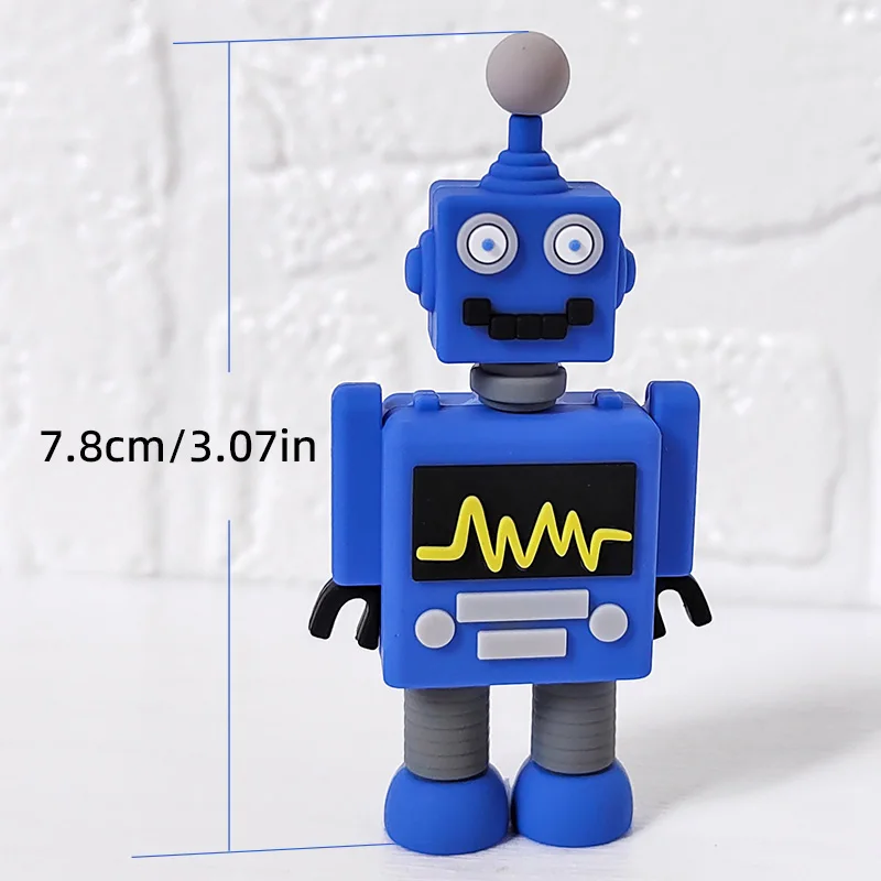 Roboter Gear Cake Topper Interaktive Roboter Dekor Alles Gute zum Geburtstag Jungen Party Cupcake DIY Roboter Thema Dekorationen Party Supplies – Detail 8