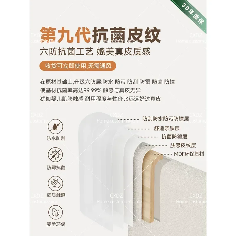 Small Apartment Open Hanging Wardrobe with Chest Cabinet Integrated Full Hanging Bedroom Entry Door Household Cloakroom