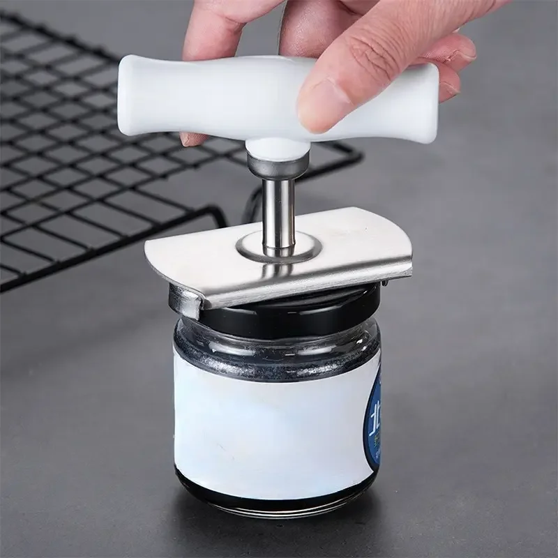 

Stainless Steel Can Opener Labor-saving Unscrew Lid Multifunctional Opener Home Adjustable Rotating Bottle Opener Kitchen Tools