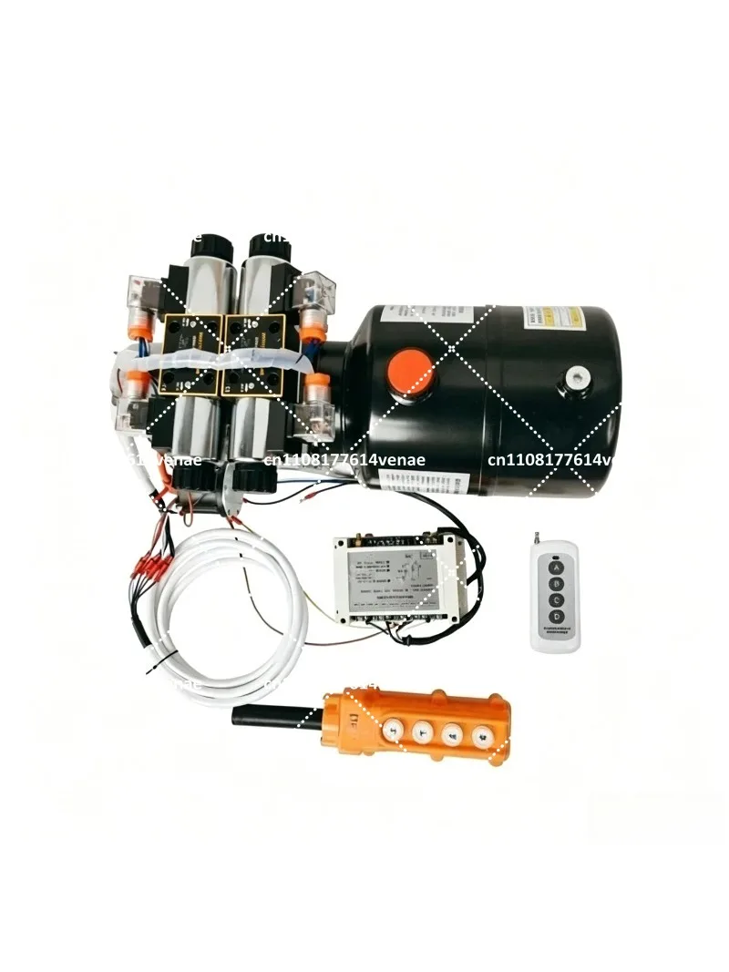 12V 24V Hydraulic Power Unit Assembly Bidirectional Pump Station for Electric Lift Platform 6L Tank