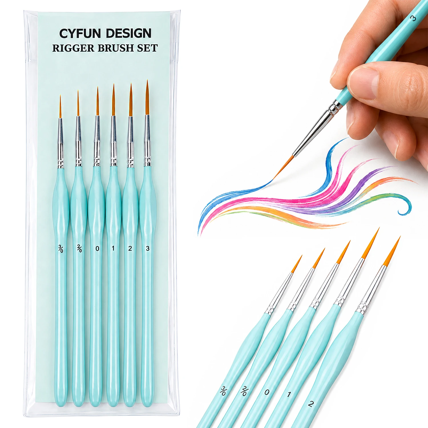 Rigger Pinselset 6-teilig, fei – Detailing Brush Set Bewertung und Preis