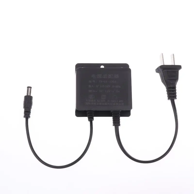 1pc Waterproof US Plug DC12V/1.5A Power Charger Adapter for CCTV Security Systems & AHD Surveillance Cameras, Input AC100V-240V