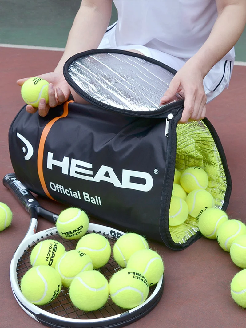 HEAD Large Capacity Tennis Bag For 100 Pcs Tenis Balls Bucket Bag With Heat Insulation Tennis Balls Bag Tennis Padel Ball Bolsas