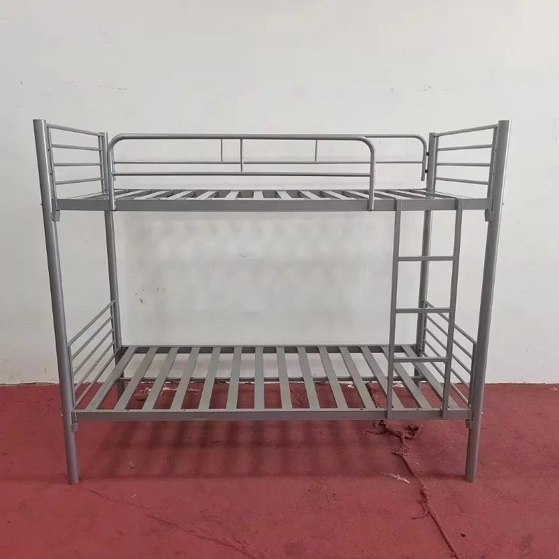

Labor Worker Students School Used Metal Beds Heavy Duty Double Decker Metal Bunk Bed