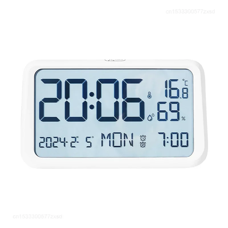 Desktop LCD Digital Alarm Clock Multi functional Living Room Clock Room Electronic Clock Night Light Creative Decoration