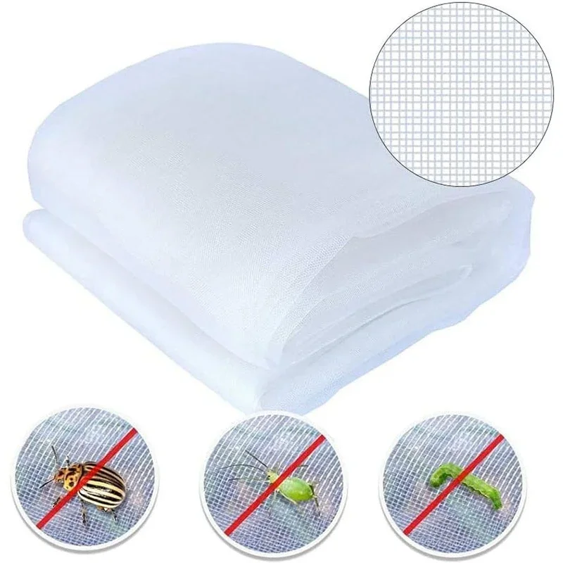 40~100Mesh Greenhouse Vegetable Pest Control Mesh Garden Insect Proof Net Agricultural Anti-bird Protective Cover