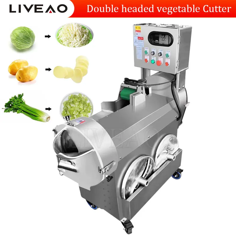 Industrial Vegetable Cutting Machine Leek Chopper Machine Commercial Electric Slicer Onion Cutter Machine