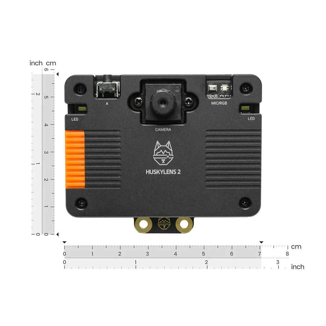 DFRobot Gravity HUSKYLENS 2 مستشعر رؤية AI 6 قطع علوية 20 + LLM MCP نماذج مخصصة كبيرة نشر للروبوتات التعليمية التفاعلية