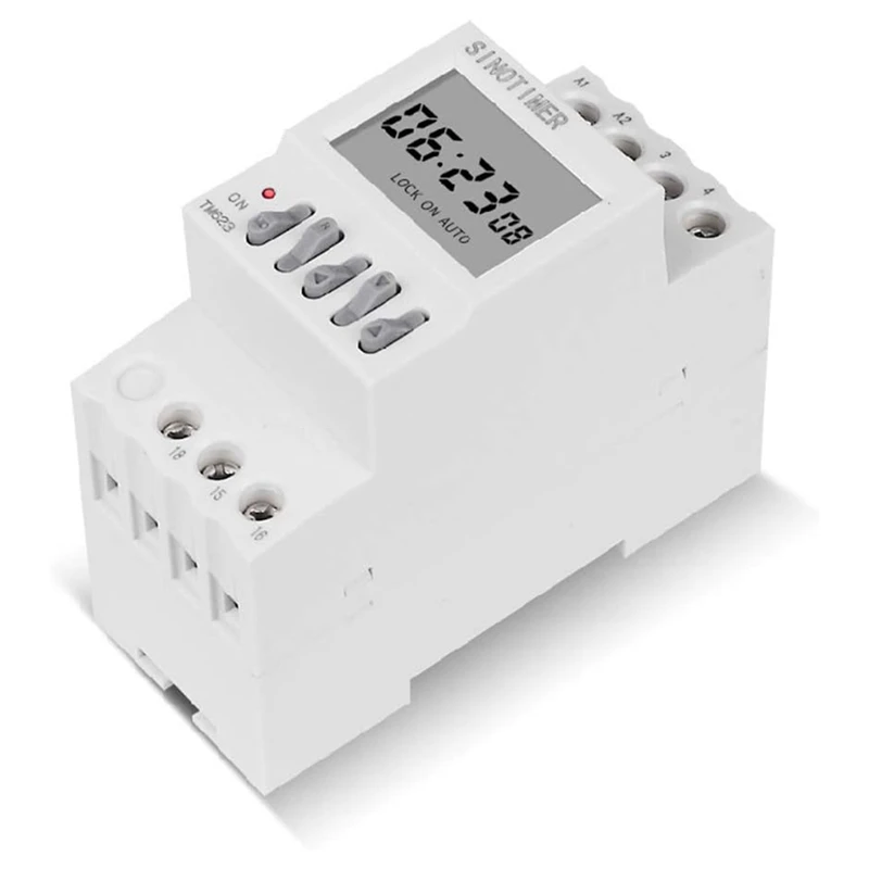 Power Time Control Switch Countdown Smart Switch Timer 16 On 16 Off Rail Installation 220 V
