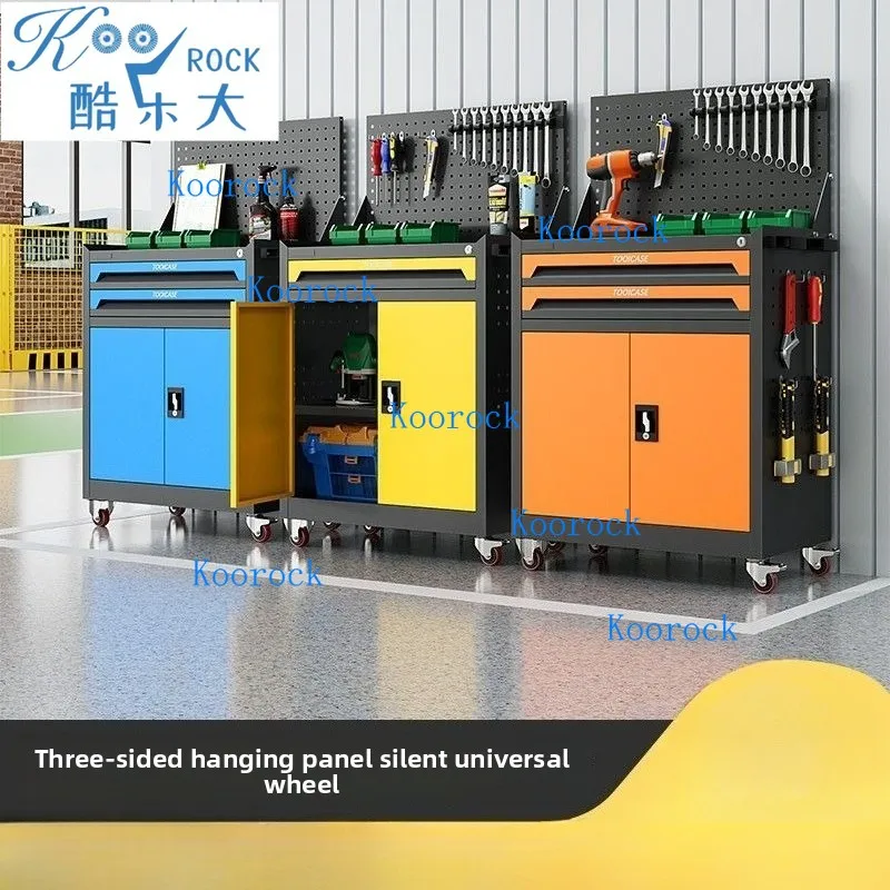 Industrial Steel Tool Cabinet with Wheels Multi Drawer Mechanic Tool Chest for Workshop