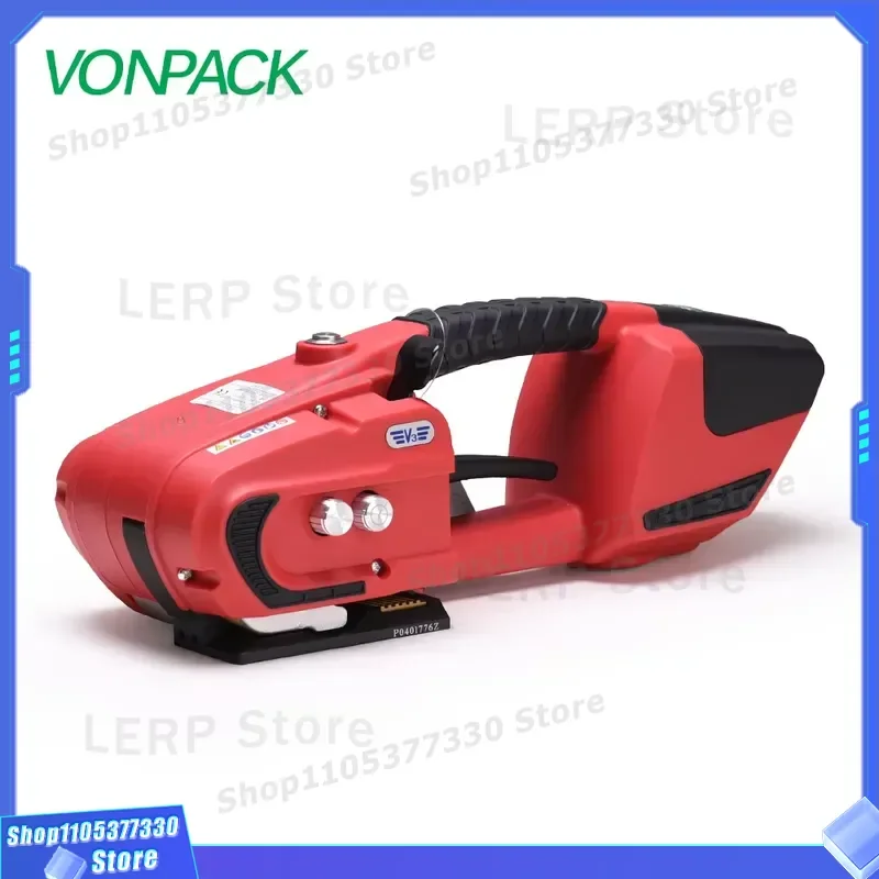 V3 Electric Handheld Binding Machine PET Ribbon Sealless Tensioner for Tray Packing Strapping Tool Portable Battery Operated
