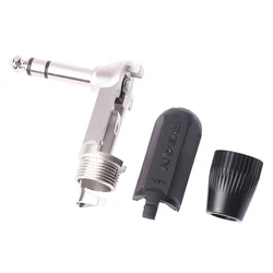 REAN jack 6.35mm TS TRS 90 ° L-shaped Right Angle Plug Stereo / Mono 2 3 Pole 6.5 1/4 Microphone Guitar Audio NYS207 208