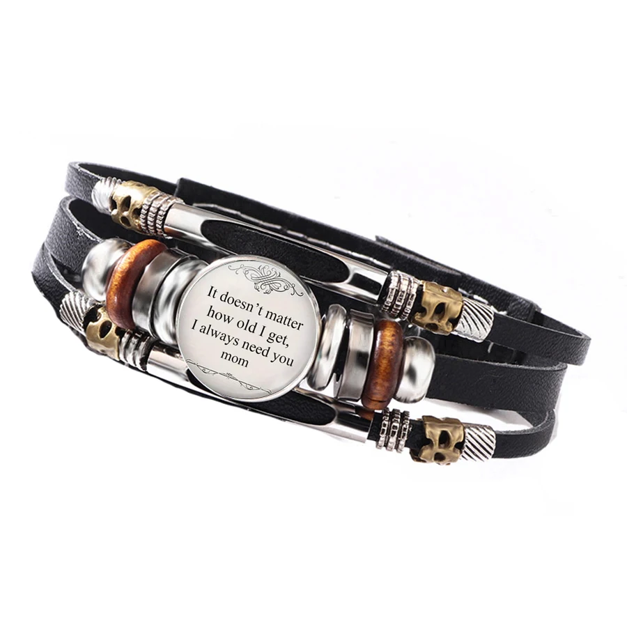 Hot Selling Cross-Border Romantic Quote Time Gem Glass Alloy Bracelet Charms, Elegant Daily Wear Jewelry Ornaments