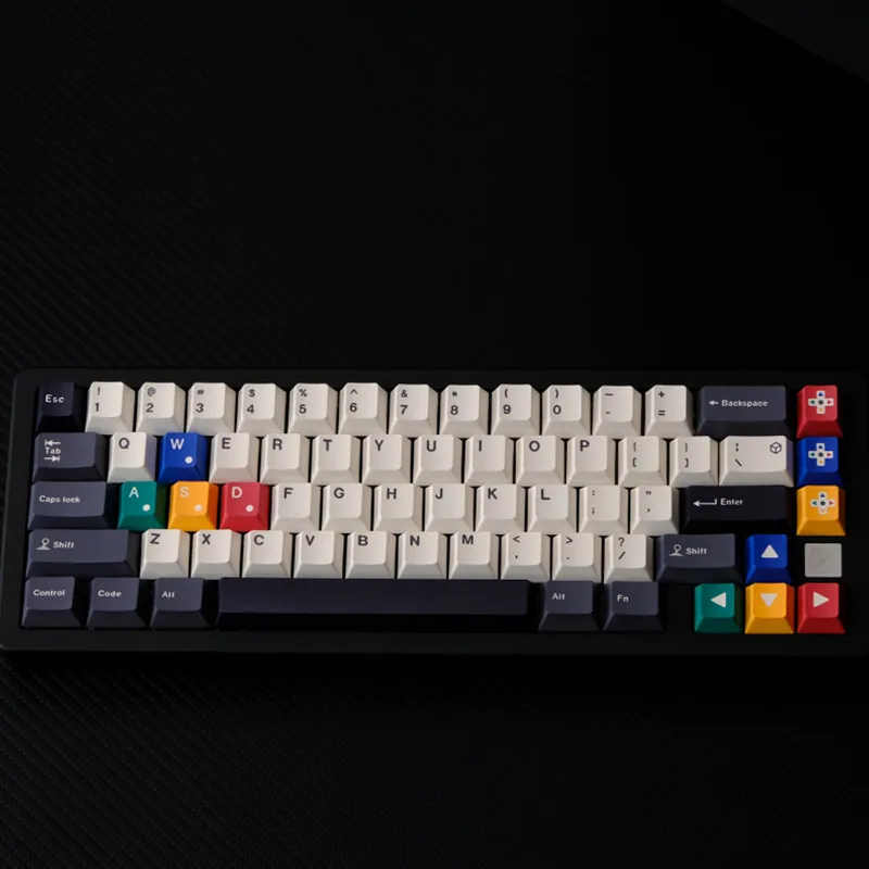 Imagem -05 - Dye Sublimation Cherry Perfil Keycap Grupo 151 Chave gb Material Pbt Fit para mx Switch Gaming Teclado Mecânico Preto e Branco