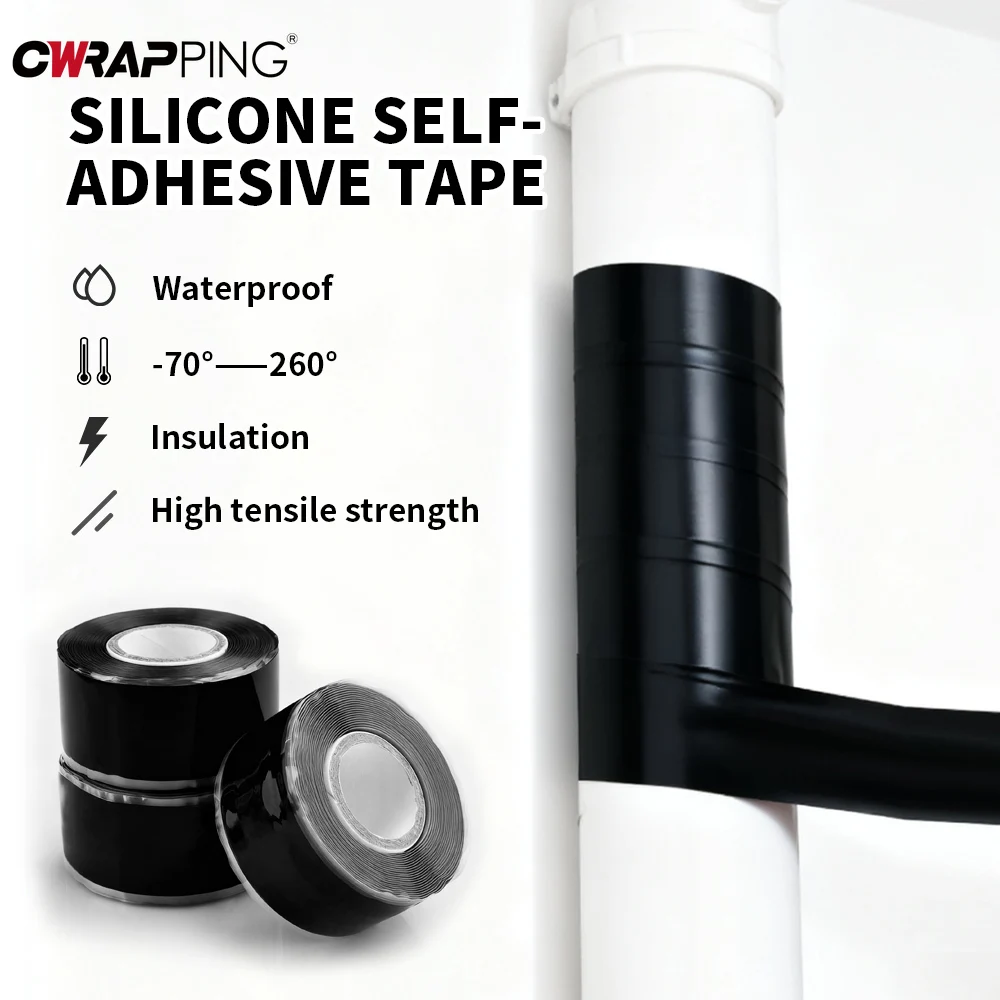 Versatile Silicone Double Sided Adhesive Ultra Strong Car Heat Resistant Tape Ladder for Leak to Size Self-fusing Insulation Cut