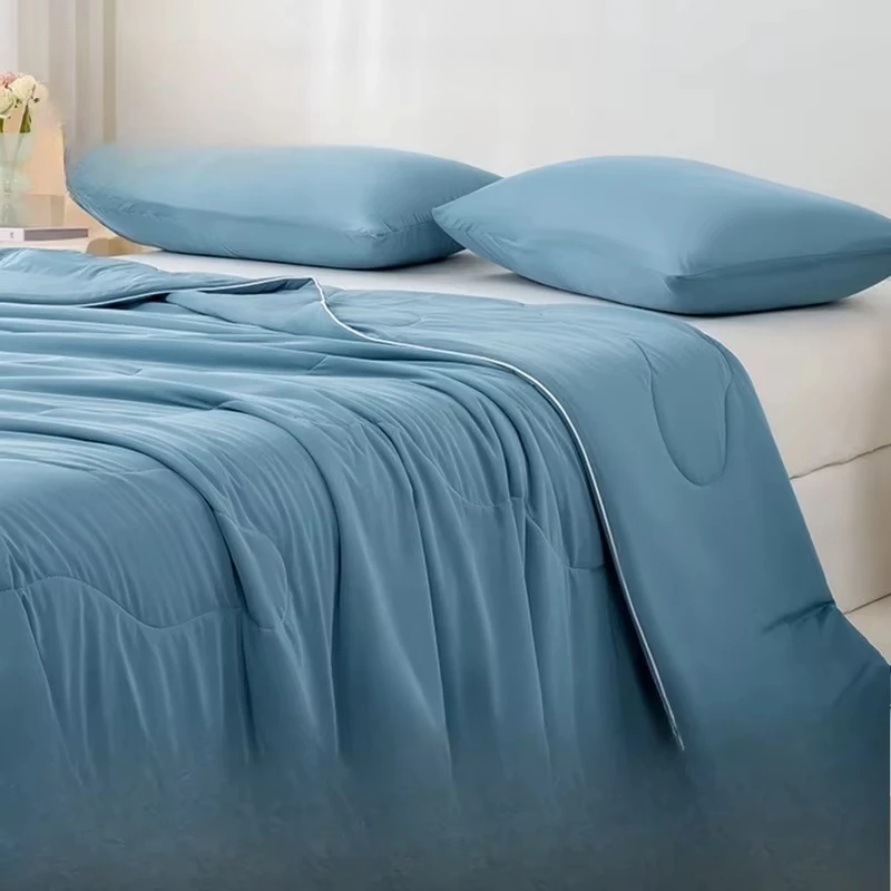 

Удобное летнее одеяло-холодильник для дома и путешествий, удобное для кожи, одеяло с кондиционером, антибактериальное тонкое одеяло с прохладным волокном