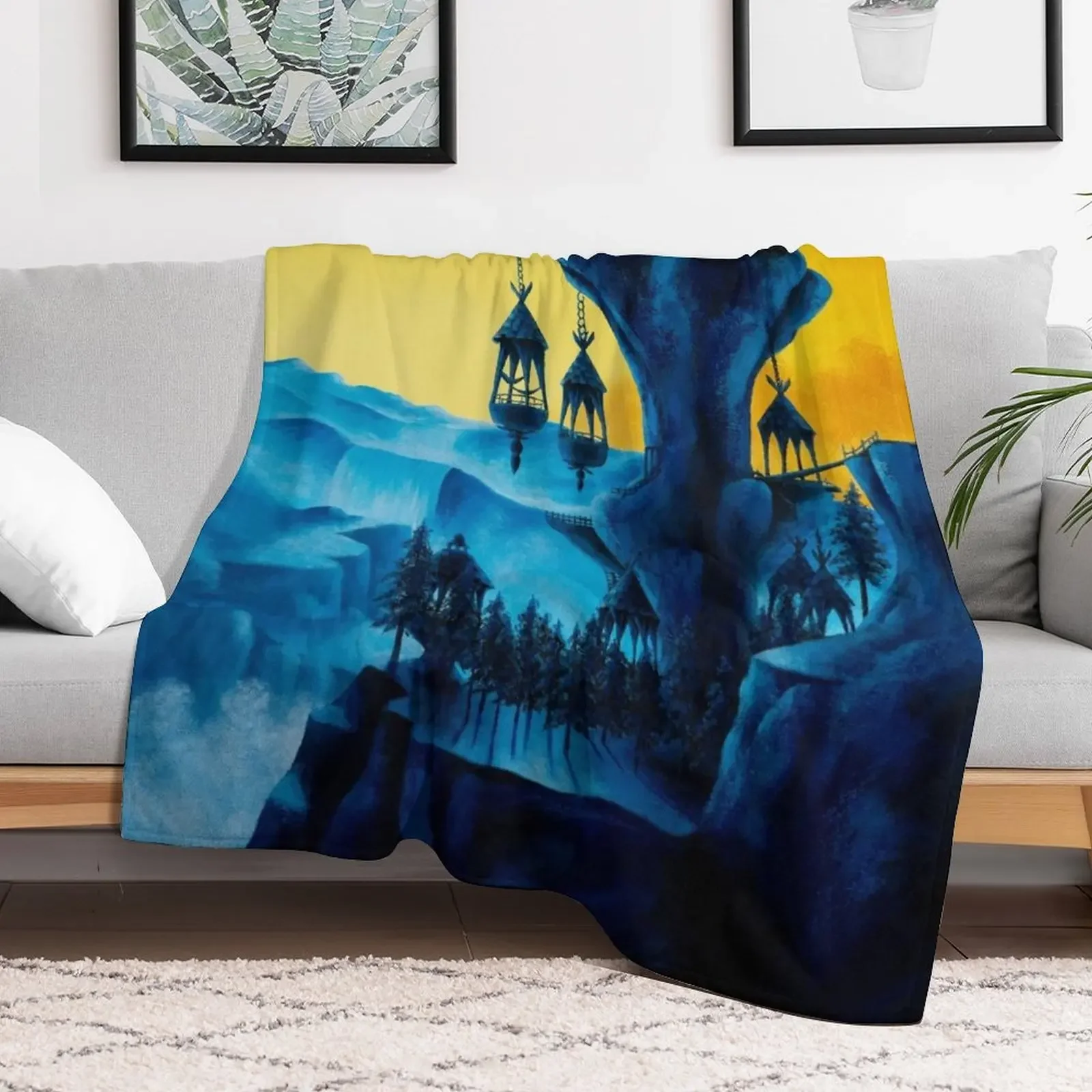 Rito Sunrise Throw Blanket Wrinkle Resistant Lightweight Blanket
