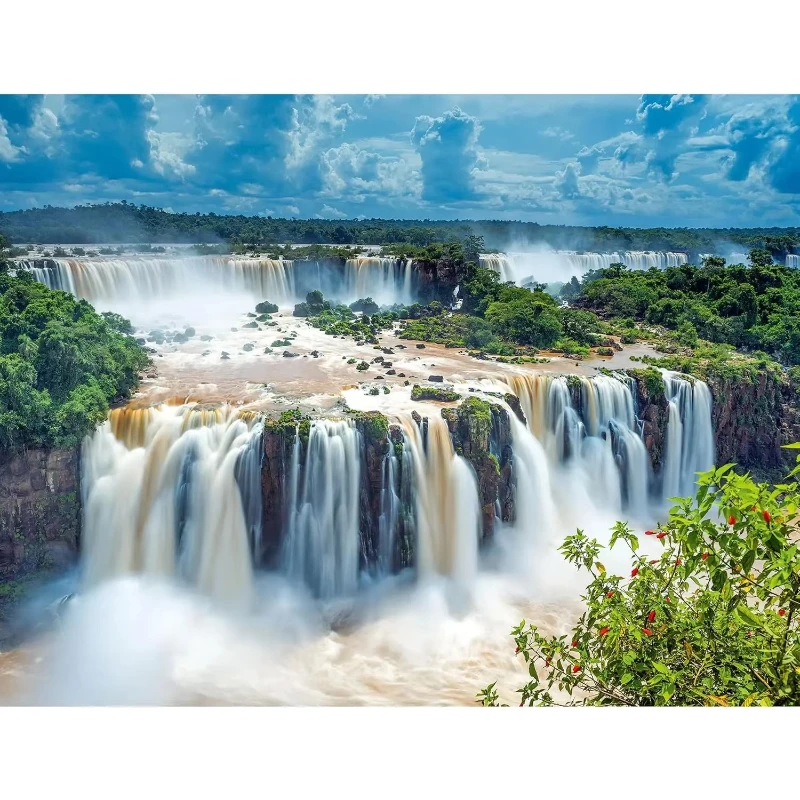 

Adult Jigsaw Puzzle Waterfalls 500/1000/1200/2000PCS Landscape Puzzle Birthday Gift Game Room Bar Club Decor Entertainment Toy