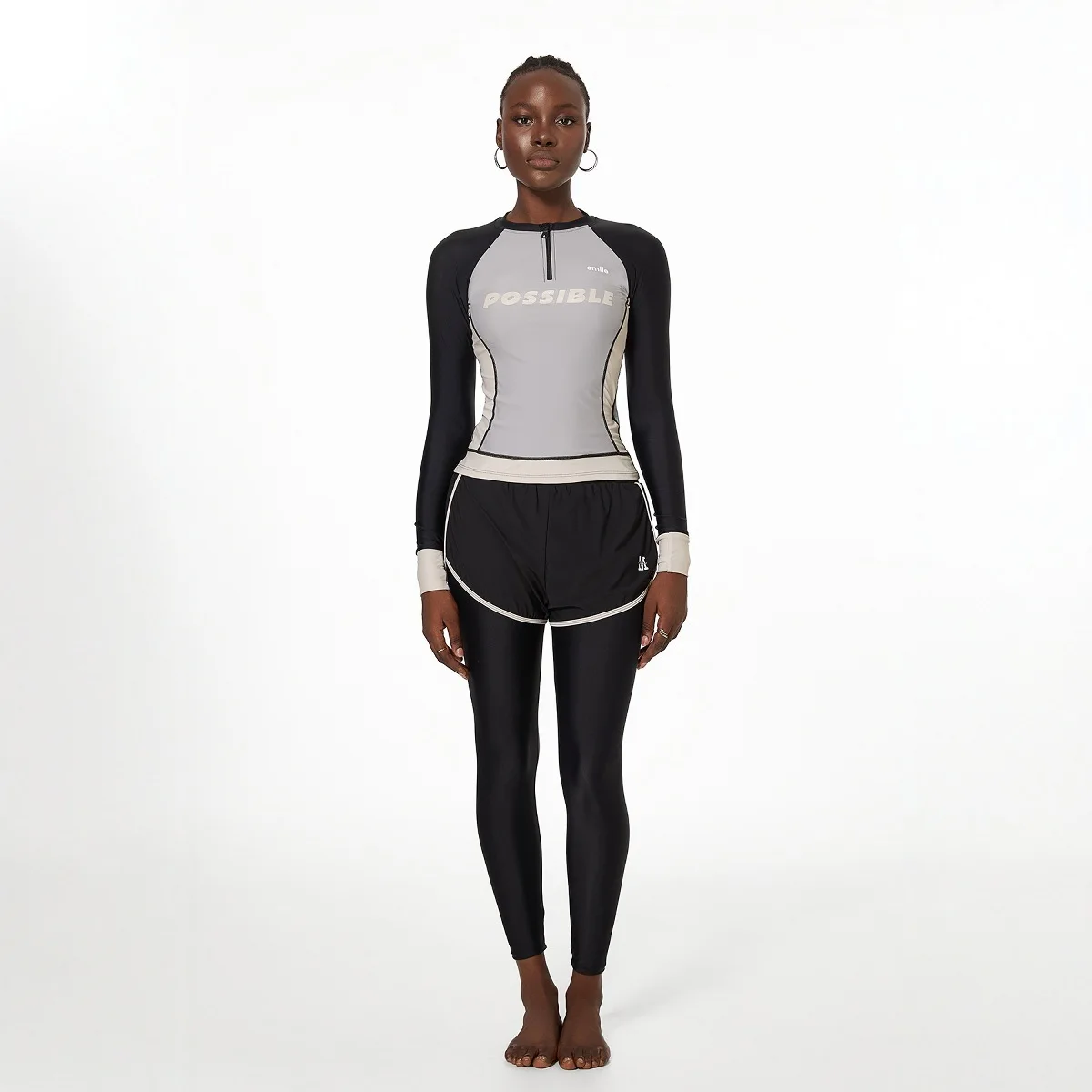 

Women Long Sleeve WaterProof Outdoor Water Sports Bathing Swim Shirt Pants Rash Guard Two Pieces Quick-Drying Beach SwimWear