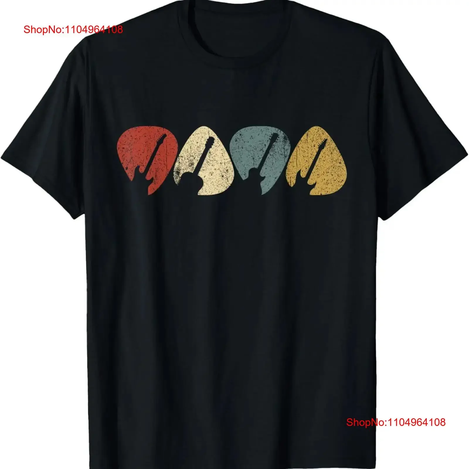 

Guitar Plectrum Guitarist Music Lover Player T Shirt vintage Washed streetwear Breathable fashion homme Stylish Versatile