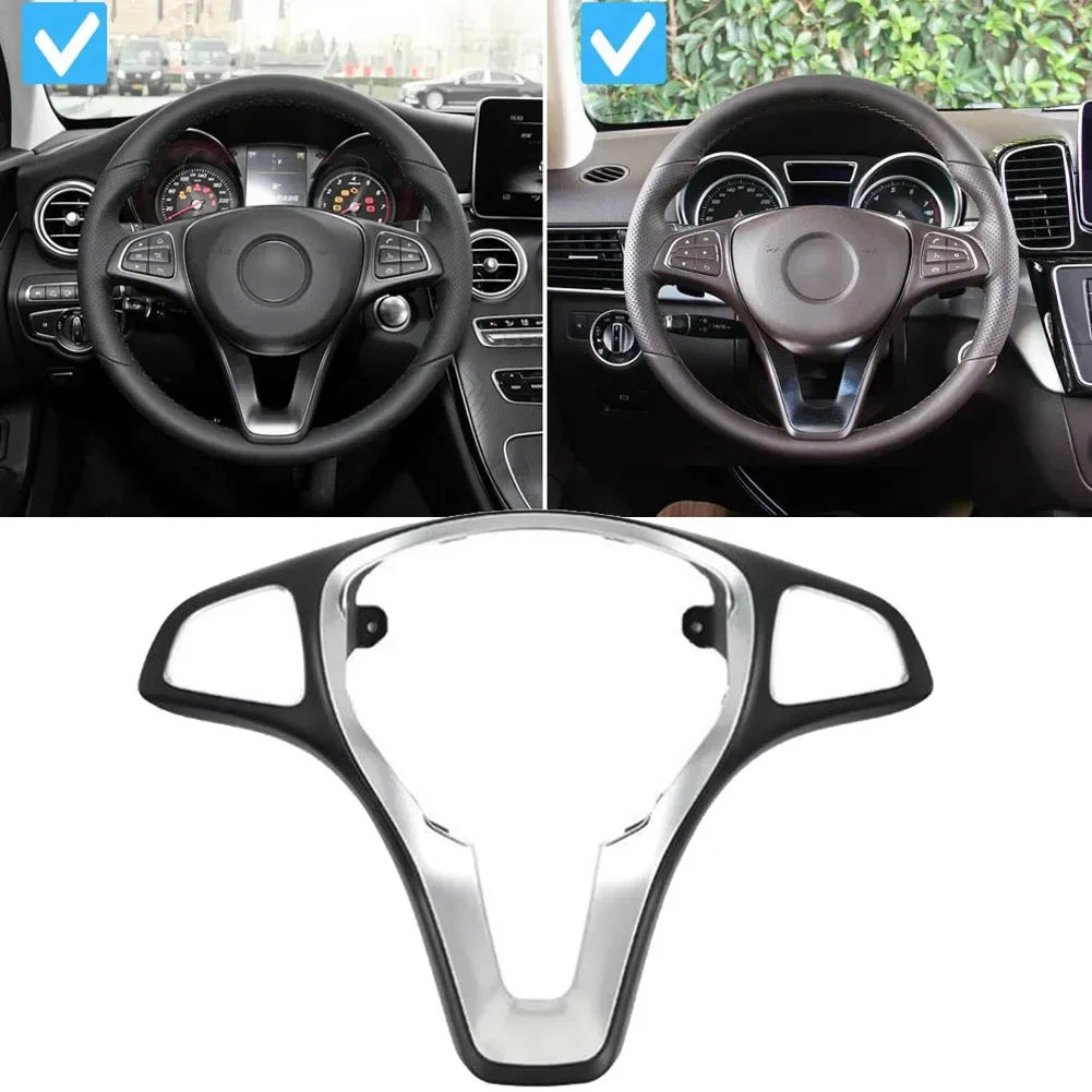 

Car Decoration Trim Steering Wheel Cover Trim Enhanced Aesthetic Appeal ABS Material Construction Car Interior Upgrade