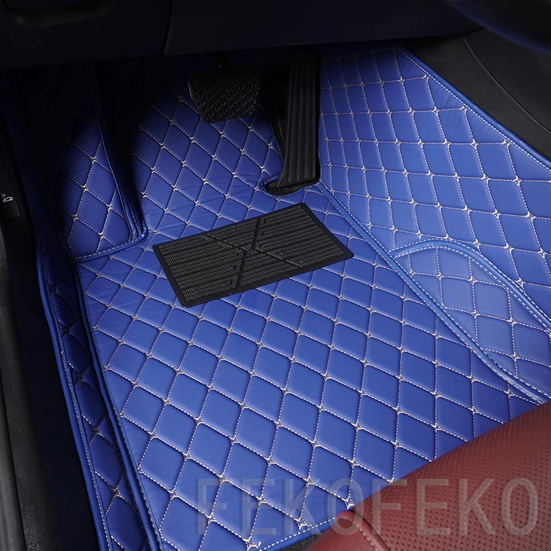 Custom Car Floor Mats For Ford Mustang Mustang-Mach-E Auto Carpets Foot Coche Accessories