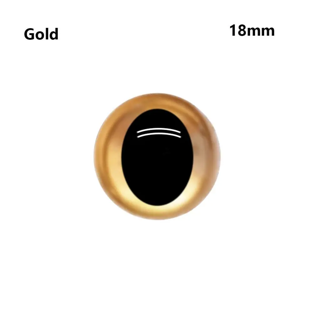 10pcs/5 pairs 10mm/12mm/13mm/15mm/18mm DIY For BJD  Safety Animal  Eyeball Plastic Eyes  Making Crafts