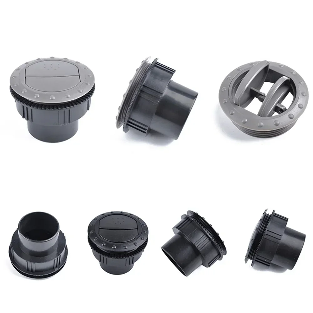 1pcs 60mm Car Vent Air Conditioner Deflector Outlet Air Outlet Round Interior Vents For RV Bus Truck Car Accessories Useful