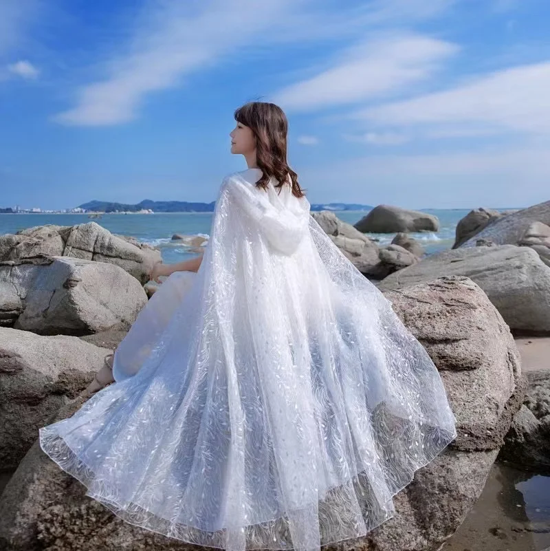 

Пляжная накидка с защитой от солнца и кружевной вышивкой, модное женское пальто средней длины для отпуска