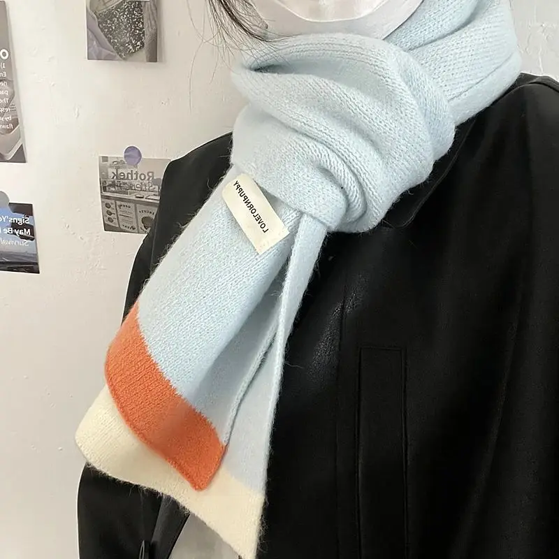 新しい女性用カシミヤスカーフ厚くて暖かい冬用アクセサリーファッショナブルな女性用ネックウォーマーエレガントな2点セット