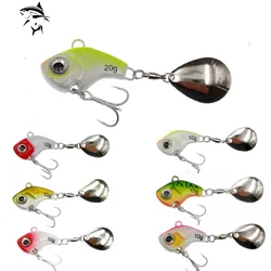 Metal Mini VIB with Spoon Fishing Lure 5G 10G 15G 20G Fish Hooks Fishing Tackle Pin Crankbait Vibration Spinner Sinking Bait
