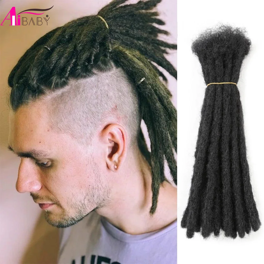 Dreadlocks sintéticos tranças artesanal crochê tranças extensões de cabelo macio reggae cabelo para afro feminino 6 10 20 Polegada