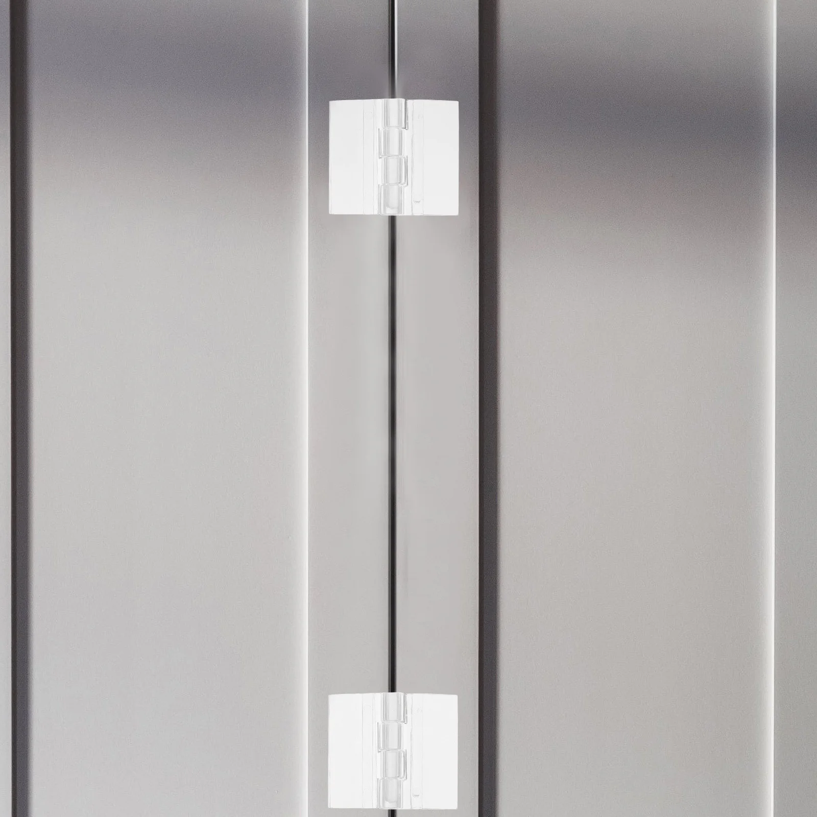 4Pcs Acrylic Hinges Self-Adhesive Transparent Hinge Replacement for Glass Box Cabinet Door Small Hinges for Furniture Craft